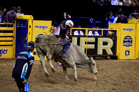 NFR RD Two (4074) Bull Riding , Shane Proctor, Big Poisen, Cowtown