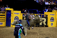 NFR RD Two (4079) Bull Riding , Shane Proctor, Big Poisen, Cowtown