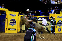 NFR RD Two (4086) Bull Riding , Shane Proctor, Big Poisen, Cowtown