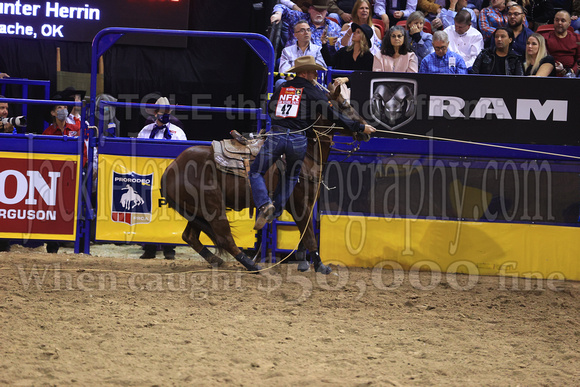 NFR RD Three (2994) Tie Down Roping , Hunter Herrin