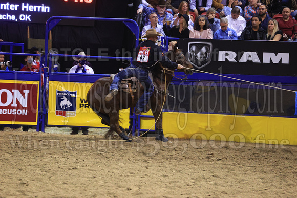 NFR RD Three (2995) Tie Down Roping , Hunter Herrin