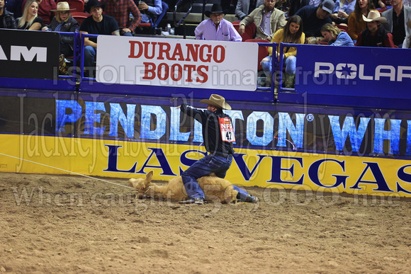 NFR RD Three (2985) Tie Down Roping , Hunter Herrin