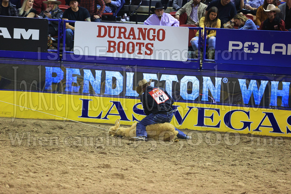 NFR RD Three (2988) Tie Down Roping , Hunter Herrin