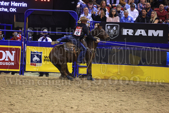 NFR RD Three (2996) Tie Down Roping , Hunter Herrin