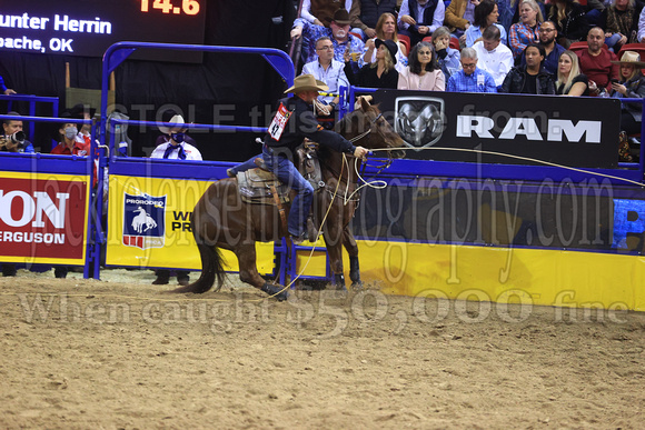 NFR RD Three (2998) Tie Down Roping , Hunter Herrin