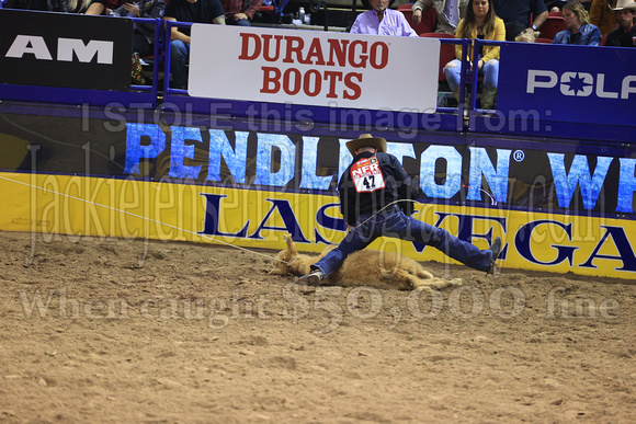 NFR RD Three (2992) Tie Down Roping , Hunter Herrin