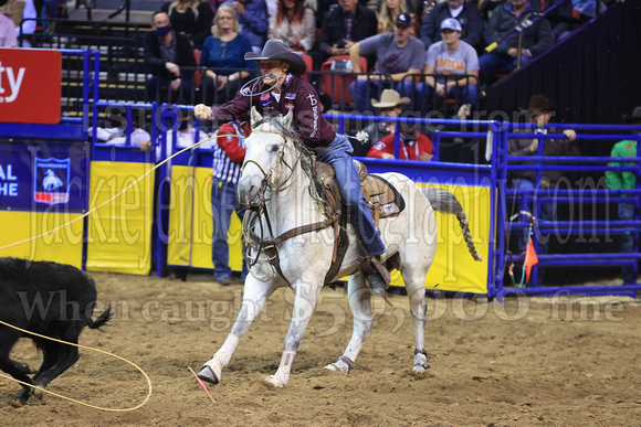 NFR RD Two (2927) Tie Down Roping , Tuf Cooper