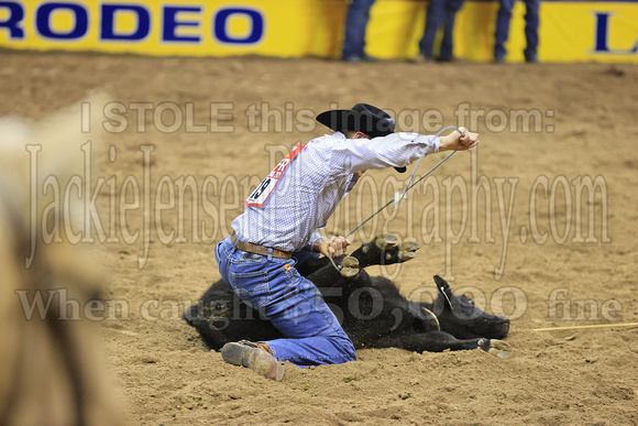 NFR RD ONE (3983) Tie Down Roping, Tuf Cooper