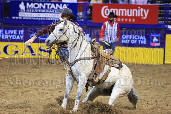 NFR RD Two (2920) Tie Down Roping , Tuf Cooper