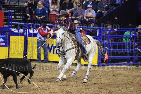 NFR RD Two (2928) Tie Down Roping , Tuf Cooper