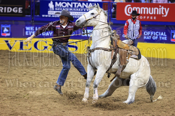 NFR RD Two (2918) Tie Down Roping , Tuf Cooper