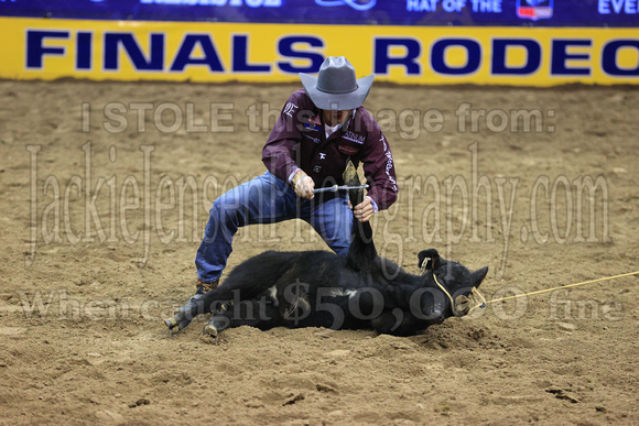 NFR RD Two (2914) Tie Down Roping , Tuf Cooper