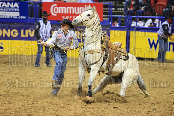 NFR RD ONE (3978) Tie Down Roping, Tuf Cooper