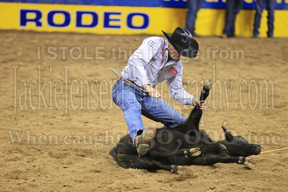 NFR RD ONE (3979) Tie Down Roping, Tuf Cooper