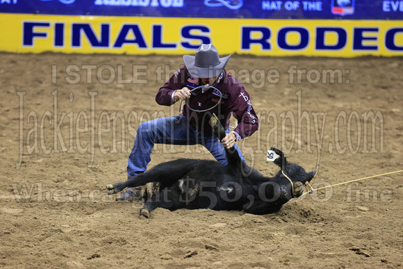 NFR RD Two (2915) Tie Down Roping , Tuf Cooper