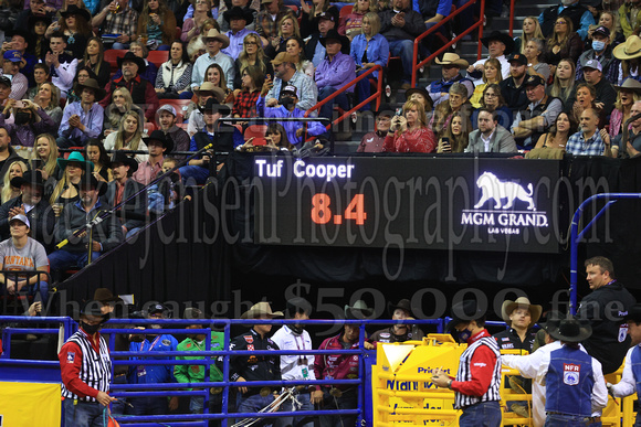 NFR RD Two (2906) Tie Down Roping , Tuf Cooper