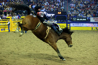 NFR RD Two (900) Bareback Riding , Cole Reiner, Ankle Biter, Rafter G