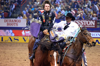 NFR RD Two (894) Bareback Riding , Cole Reiner, Ankle Biter, Rafter G
