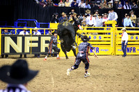 Round 2 Bull Riding (1391)  Reid Oftedahl, Under the Influence, Rafther H
