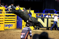 Round 2 Bull Riding (1406)  Reid Oftedahl, Under the Influence, Rafther H
