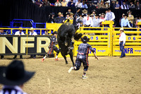 Round 2 Bull Riding (1390)  Reid Oftedahl, Under the Influence, Rafther H