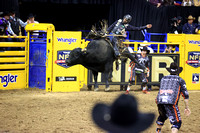 Round 2 Bull Riding (1398)  Reid Oftedahl, Under the Influence, Rafther H