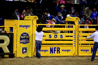 NFR RD Two (4510) Bull Riding , Roscoe Jarboe, Velocity, Andrews
