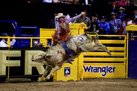 NFR RD Two (4500) Bull Riding , Roscoe Jarboe, Velocity, Andrews