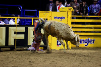 NFR RD Two (4498) Bull Riding , Roscoe Jarboe, Velocity, Andrews