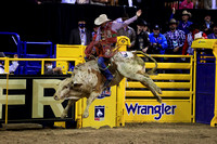NFR RD Two (4501) Bull Riding , Roscoe Jarboe, Velocity, Andrews