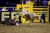 NFR RD Two (4495) Bull Riding , Roscoe Jarboe, Velocity, Andrews