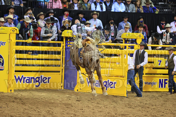 NFR RD ONE (2950) Saddle Bronc , Sage Newman, Rodeo Drive, Harper and Morgan