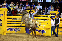 NFR RD ONE (2947) Saddle Bronc , Sage Newman, Rodeo Drive, Harper and Morgan