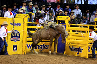 NFR RD ONE (2945) Saddle Bronc , Sage Newman, Rodeo Drive, Harper and Morgan
