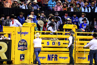 NFR RD ONE (2942) Saddle Bronc , Sage Newman, Rodeo Drive, Harper and Morgan