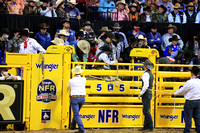 NFR RD ONE (2943) Saddle Bronc , Sage Newman, Rodeo Drive, Harper and Morgan
