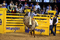 NFR RD ONE (2948) Saddle Bronc , Sage Newman, Rodeo Drive, Harper and Morgan