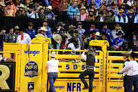 NFR RD ONE (2940) Saddle Bronc , Sage Newman, Rodeo Drive, Harper and Morgan