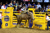 NFR RD ONE (2946) Saddle Bronc , Sage Newman, Rodeo Drive, Harper and Morgan
