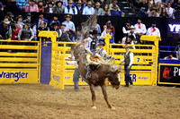 NFR RD ONE (2956) Saddle Bronc , Sage Newman, Rodeo Drive, Harper and Morgan