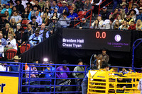 NFR RD Four (1377) Team Roping, Brentan Hall, Chase Tryan
