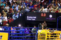 NFR RD Four (1376) Team Roping, Brentan Hall, Chase Tryan