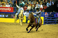 NFR RD Four (1371) Team Roping, Brentan Hall, Chase Tryan