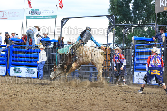 Mandan Wednesday Perf Two (1969) Bull Riding